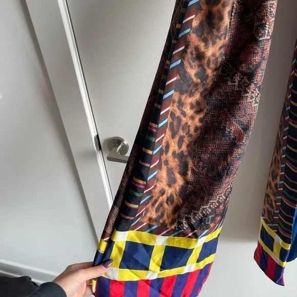 Pierre Louis Mascia Multicolor Patterned Scarf - Picture 5 of 6